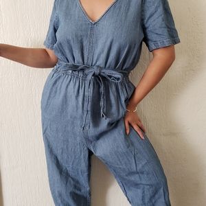 Madewell Puff Sleeve Jumpsuit